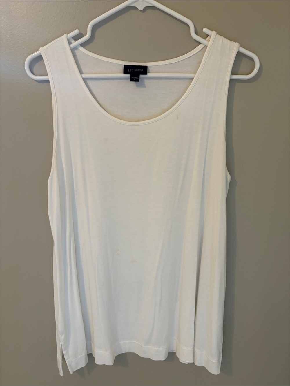 J Jill White Scoop Neck Women's Tank size M